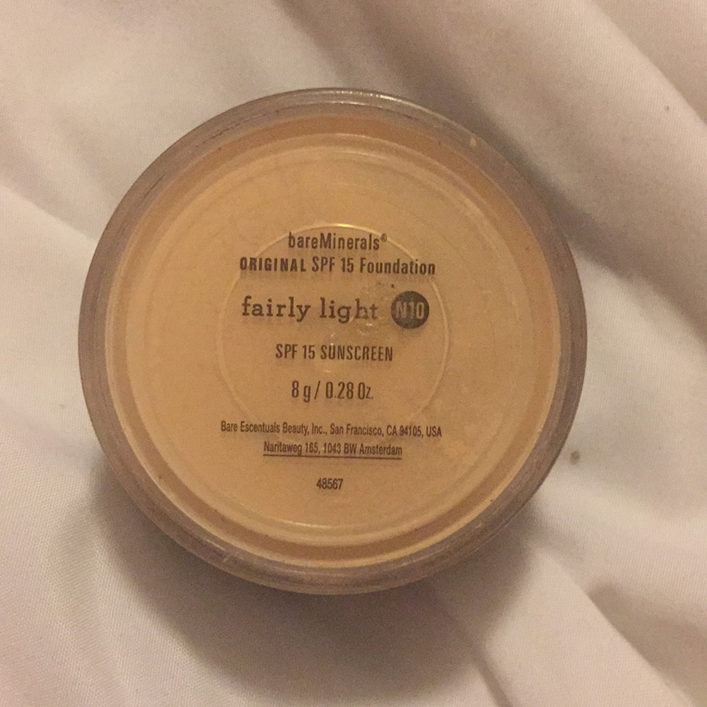 Mostly full bareMinerals mineral veil foundation